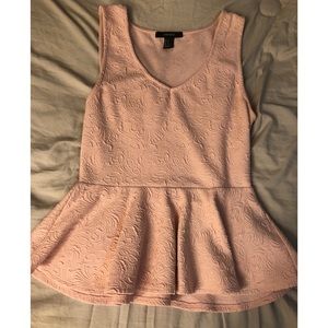 Blush Peplum Top